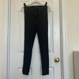 Abercrombie Black Simone High Rise Super Skinny